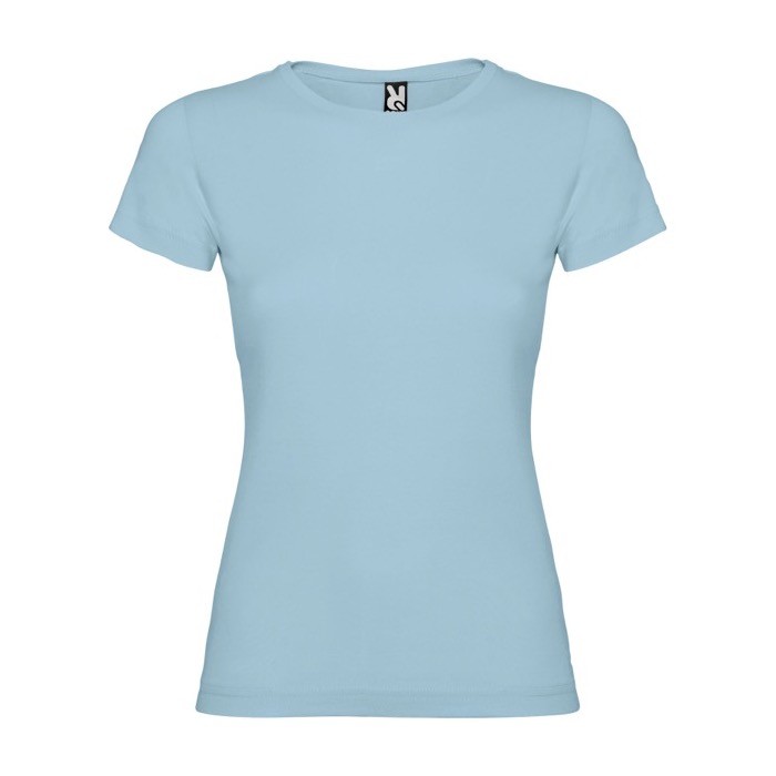 Camiseta de 100% punto de algodón para mujer 155 g/m2 Roly color azul claro