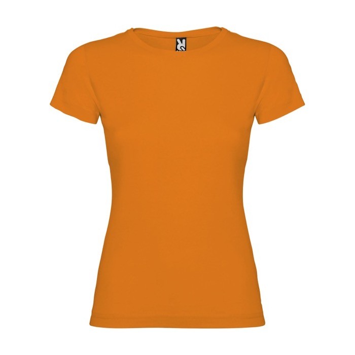Camiseta de 100% punto de algodón para mujer 155 g/m2 Roly color naranja