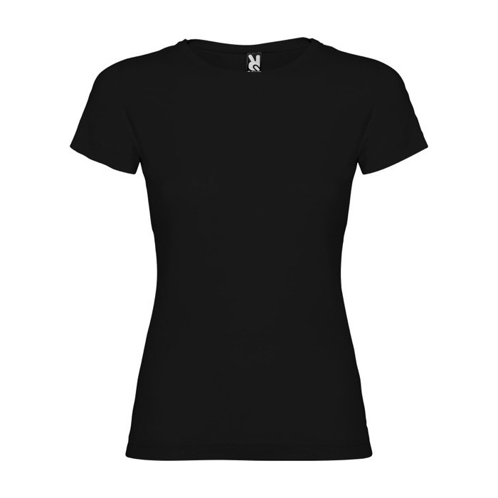 Camiseta de 100% punto de algodón para mujer 155 g/m2 Roly color negro