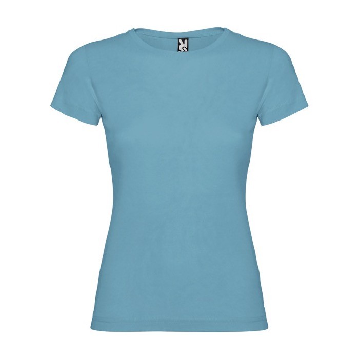 Camiseta de 100% punto de algodón para mujer 155 g/m2 Roly color turquesa