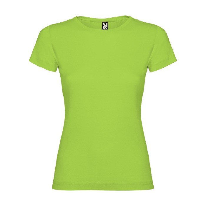 Camiseta de 100% punto de algodón para mujer 155 g/m2 Roly color verde lima