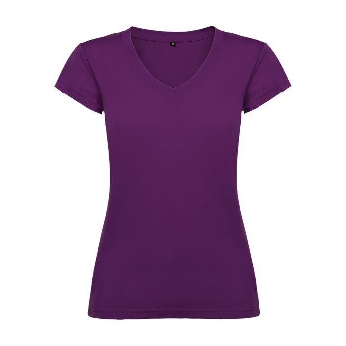 Camiseta de 100% algodón en punto para mujer 155 g/m2 Roly color morado