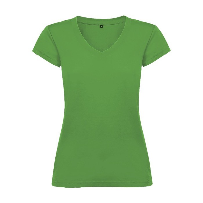 Camiseta de 100% algodón en punto para mujer 155 g/m2 Roly color verde tropical