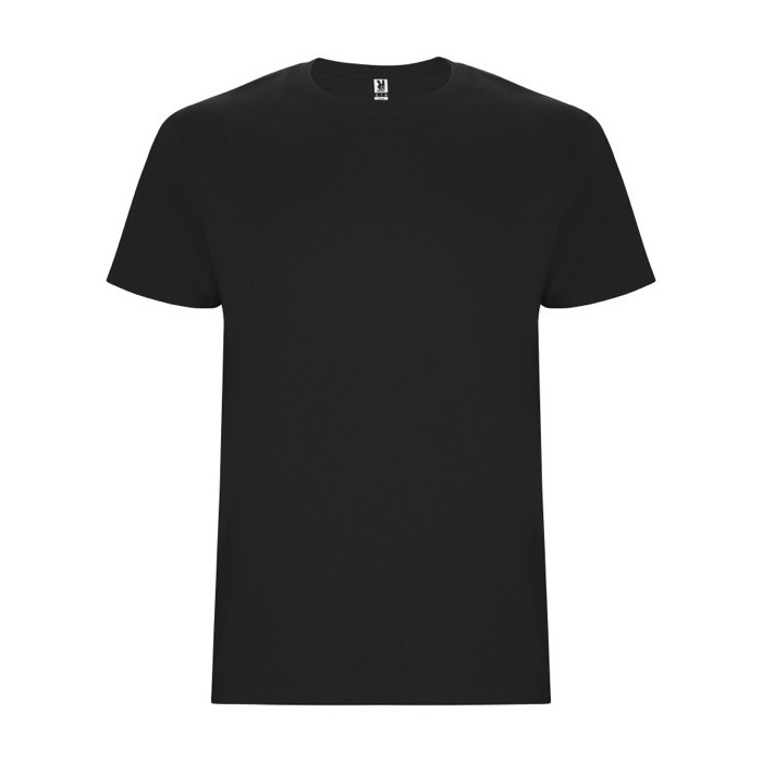 Camiseta de algodón 100% en punto para hombre 190 g/m2 Roly color negro Camiseta de algodón 100% en punto para hombre 190 g/m2 Roly color negro