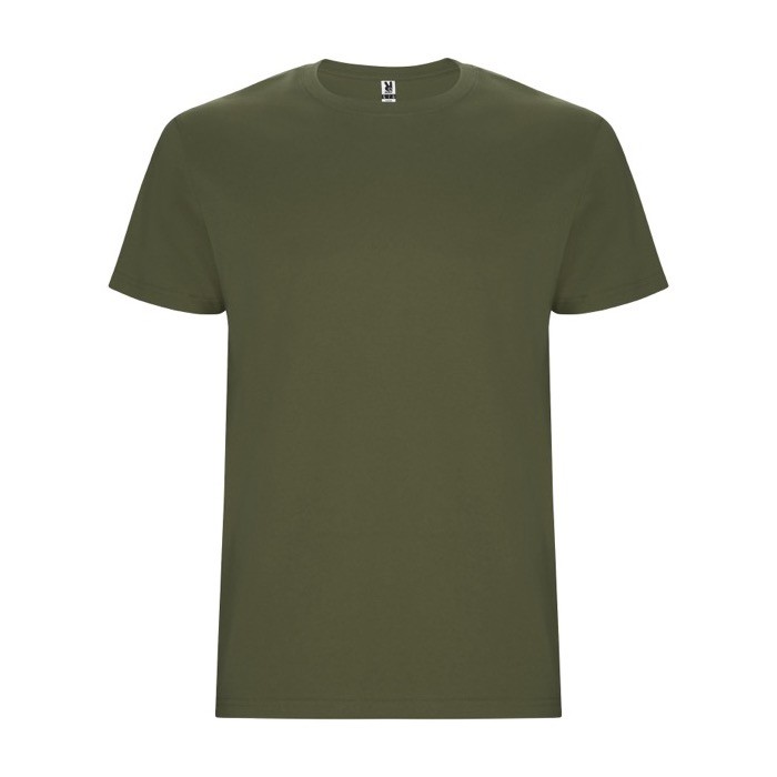Camiseta de algodón 100% en punto para hombre 190 g/m2 Roly color verde militar Camiseta de algodón 100% en punto para hombre 190 g/m2 Roly color verde militar