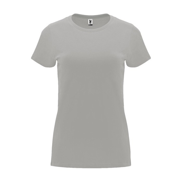 Camiseta de 100% algodón en punto para mujer 170 g/m2 Roly color gris claro Camiseta de 100% algodón en punto para mujer 170 g/m2 Roly color gris claro