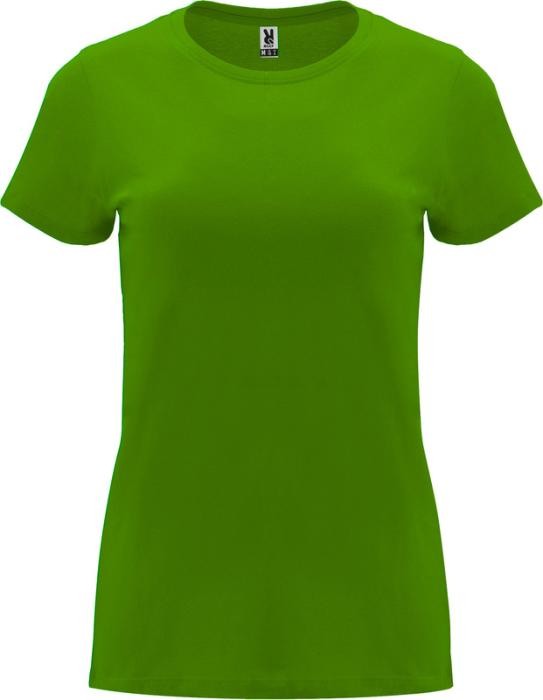Camiseta de 100% algodón en punto para mujer 170 g/m2 Roly color verde pasto Camiseta de 100% algodón en punto para mujer 170 g/m2 Roly color verde pasto