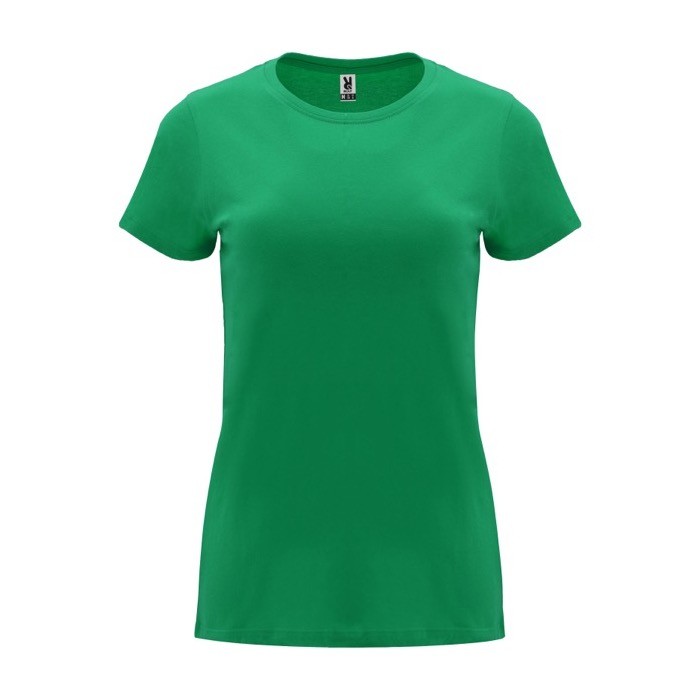 Camiseta de 100% algodón en punto para mujer 170 g/m2 Roly color verde Camiseta de 100% algodón en punto para mujer 170 g/m2 Roly color verde