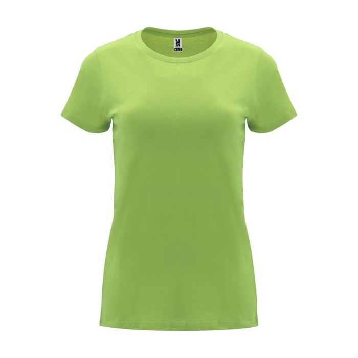 Camiseta de 100% algodón en punto para mujer 170 g/m2 Roly color verde lima Camiseta de 100% algodón en punto para mujer 170 g/m2 Roly color verde lima
