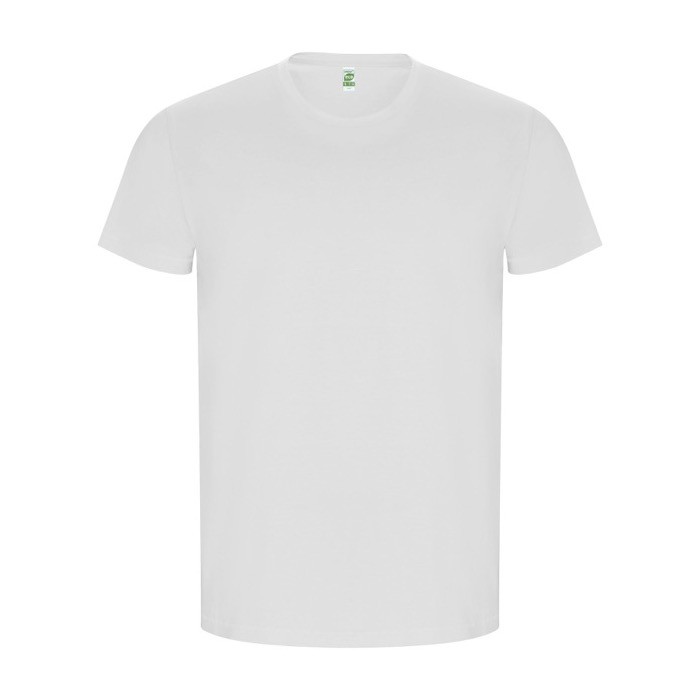 Camiseta de 100% algodón orgánico para hombre 160 g/m2 Roly color blanco Camiseta de 100% algodón orgánico para hombre 160 g/m2 Roly color blanco