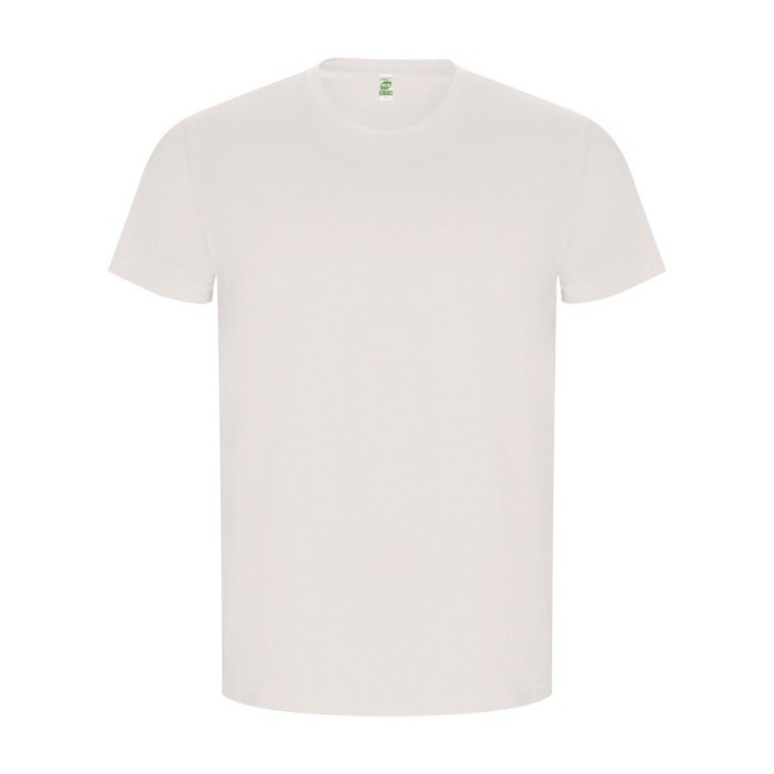 Camiseta de 100% algodón orgánico para hombre 160 g/m2 Roly color blanco roto Camiseta de 100% algodón orgánico para hombre 160 g/m2 Roly color blanco roto