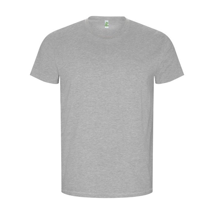 Camiseta de 100% algodón orgánico para hombre 160 g/m2 Roly color gris claro jaspeado Camiseta de 100% algodón orgánico para hombre 160 g/m2 Roly color gris claro jaspeado