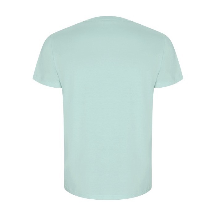 Camiseta de 100% algodón orgánico para hombre 160 g/m2 Roly color verde menta segunda vista trasera Camiseta de 100% algodón orgánico para hombre 160 g/m2 Roly color verde menta segunda vista trasera