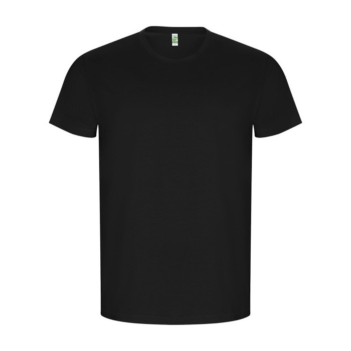 Camiseta de 100% algodón orgánico para hombre 160 g/m2 Roly color negro Camiseta de 100% algodón orgánico para hombre 160 g/m2 Roly color negro