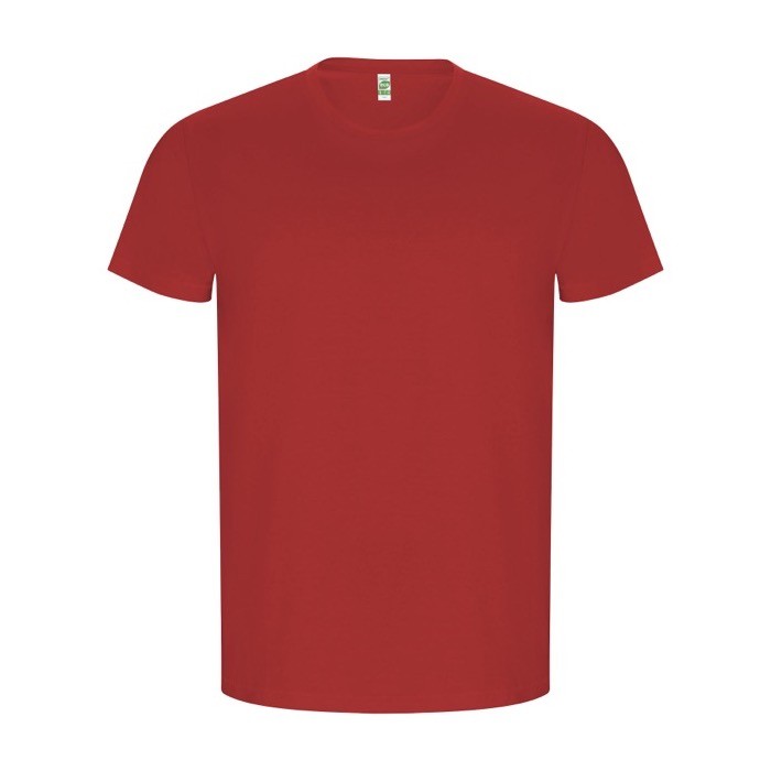 Camiseta de 100% algodón orgánico para hombre 160 g/m2 Roly color rojo Camiseta de 100% algodón orgánico para hombre 160 g/m2 Roly color rojo