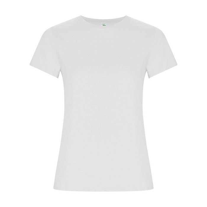 Camiseta de 100% algodón orgánico para mujer 160 g/m2 Roly color blanco Camiseta de 100% algodón orgánico para mujer 160 g/m2 Roly color blanco