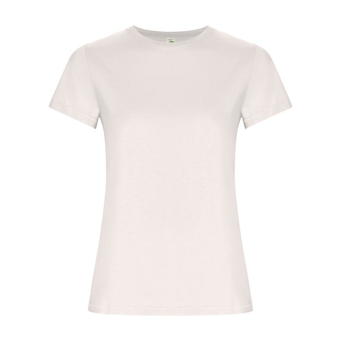 Camiseta de 100% algodón orgánico para mujer 160 g/m2 Roly color blanco roto Camiseta de 100% algodón orgánico para mujer 160 g/m2 Roly color blanco roto