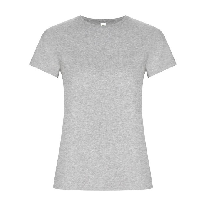 Camiseta de 100% algodón orgánico para mujer 160 g/m2 Roly color gris claro jaspeado Camiseta de 100% algodón orgánico para mujer 160 g/m2 Roly color gris claro jaspeado