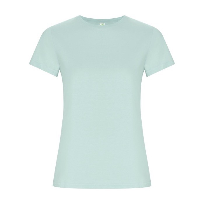 Camiseta de 100% algodón orgánico para mujer 160 g/m2 Roly color verde menta Camiseta de 100% algodón orgánico para mujer 160 g/m2 Roly color verde menta