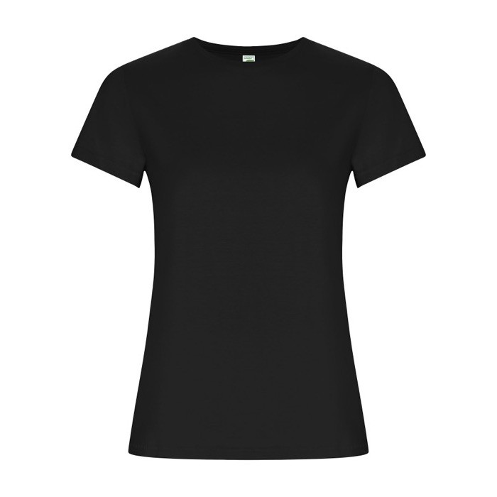 Camiseta de 100% algodón orgánico para mujer 160 g/m2 Roly color negro Camiseta de 100% algodón orgánico para mujer 160 g/m2 Roly color negro