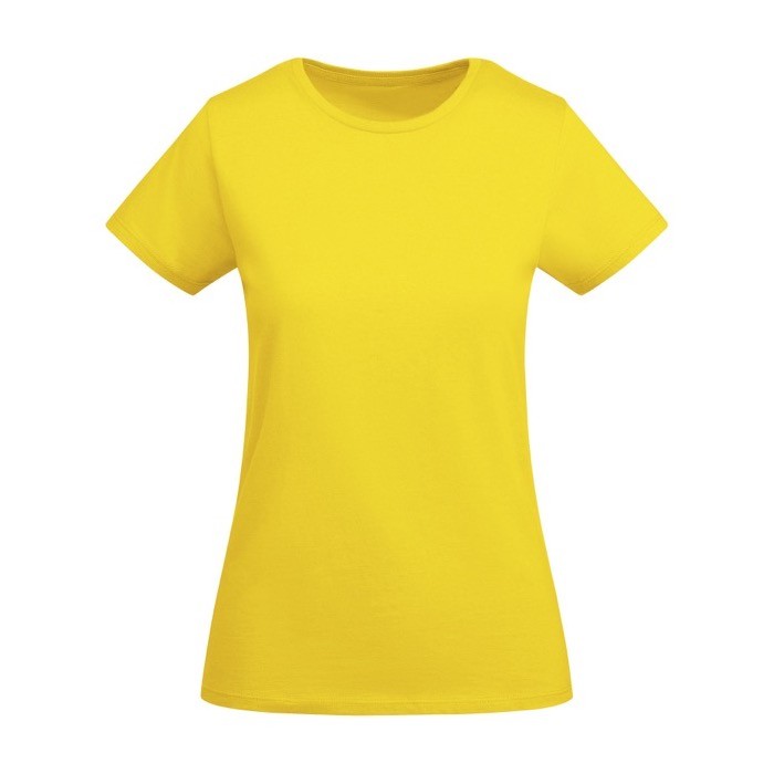 Camiseta de algodón orgánico de punto para mujer 175 g/m2 Roly color amarillo Camiseta de algodón orgánico de punto para mujer 175 g/m2 Roly color amarillo