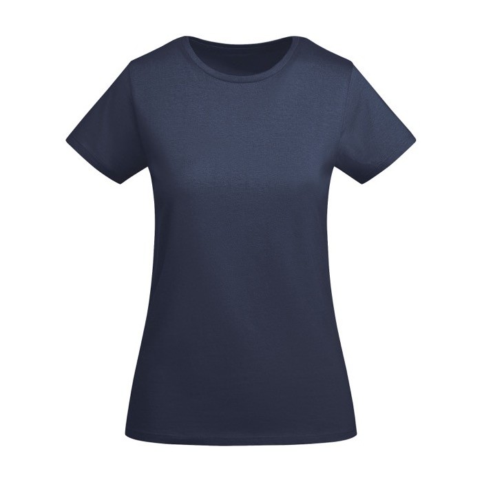 Camiseta de algodón orgánico de punto para mujer 175 g/m2 Roly color azul marino Camiseta de algodón orgánico de punto para mujer 175 g/m2 Roly color azul marino
