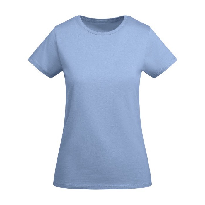 Camiseta de algodón orgánico de punto para mujer 175 g/m2 Roly color azul claro Camiseta de algodón orgánico de punto para mujer 175 g/m2 Roly color azul claro