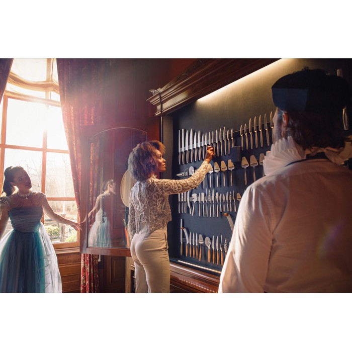 Cortador de pizza de acero inoxidable de alta calidad Boska color plateado brillante Cortador de pizza de acero inoxidable de alta calidad Boska color plateado brillante