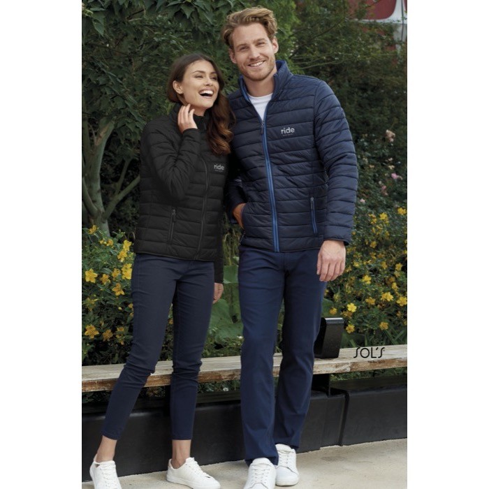 Chaquetas para mujer poliéster 180 g/m2 color negro impreso Chaquetas para mujer poliéster 180 g/m2 color negro impreso