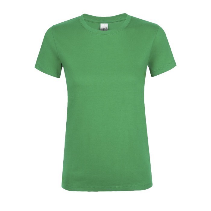 Camisetas para mujer con logo 150 g/m2 color verde