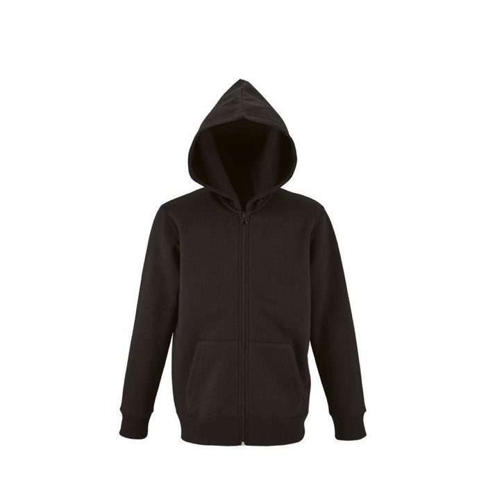 Sudadera con capucha niños 260 g/m2 color negro