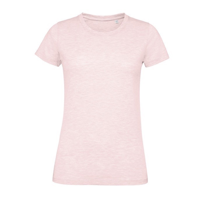 Camisetas para mujer algodón 150 g/m2 color rosa claro