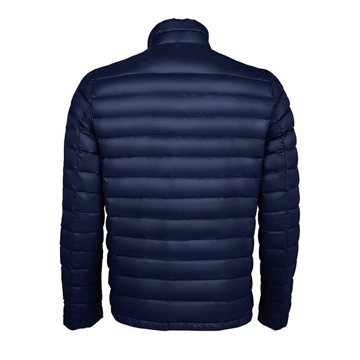 Chaqueta de sorona y poliéster reciclado para hombre SOL'S Wilson color azul marino vista trasera