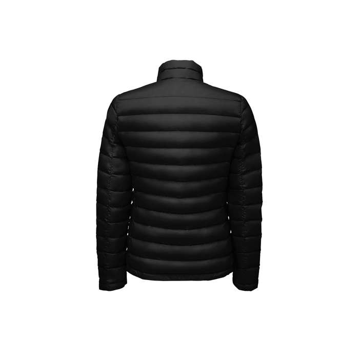Chaqueta de sorona y poliéster reciclado para mujer SOL'S Wilson color negro vista trasera