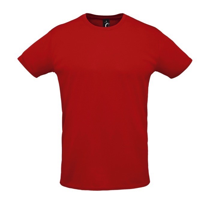 Camiseta técnica unisex 130 g/m2 color rojo Camiseta técnica unisex 130 g/m2 color rojo