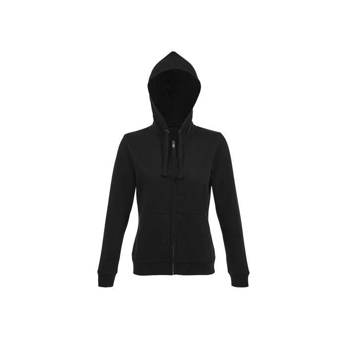 Sudadera de algodón y poliéster para mujer 280 g/m2 SOL'S Spike color negro