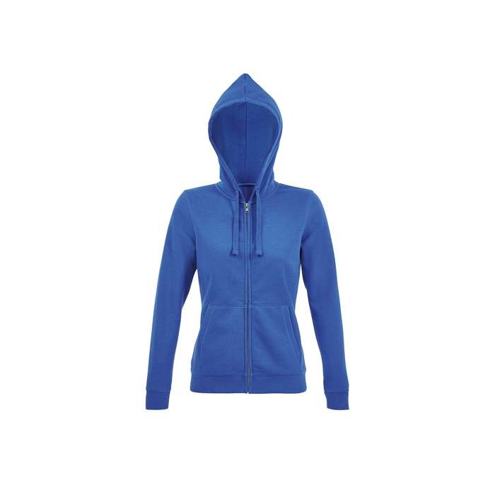 Sudadera de algodón y poliéster para mujer 280 g/m2 SOL'S Spike color azul real tercera vista