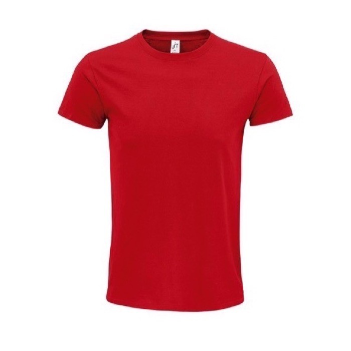 Camiseta de algodón orgánico 140 g/m2 color rojo