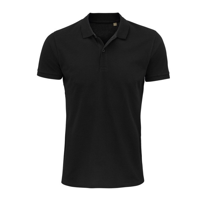 Polos con logo de empresa 170 g/m2 color negro Polos con logo de empresa 170 g/m2 color negro