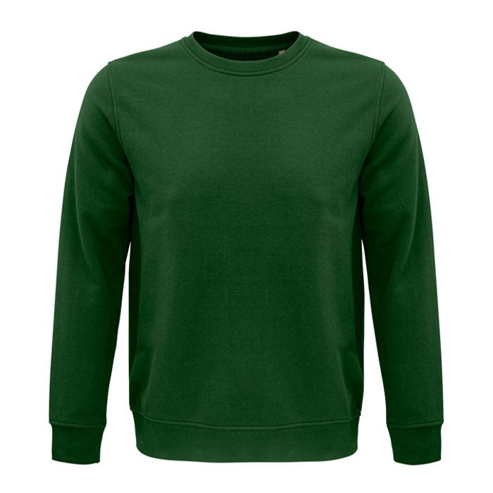 Sudadera con logo sostenible 280 g/m2 color verde oscuro