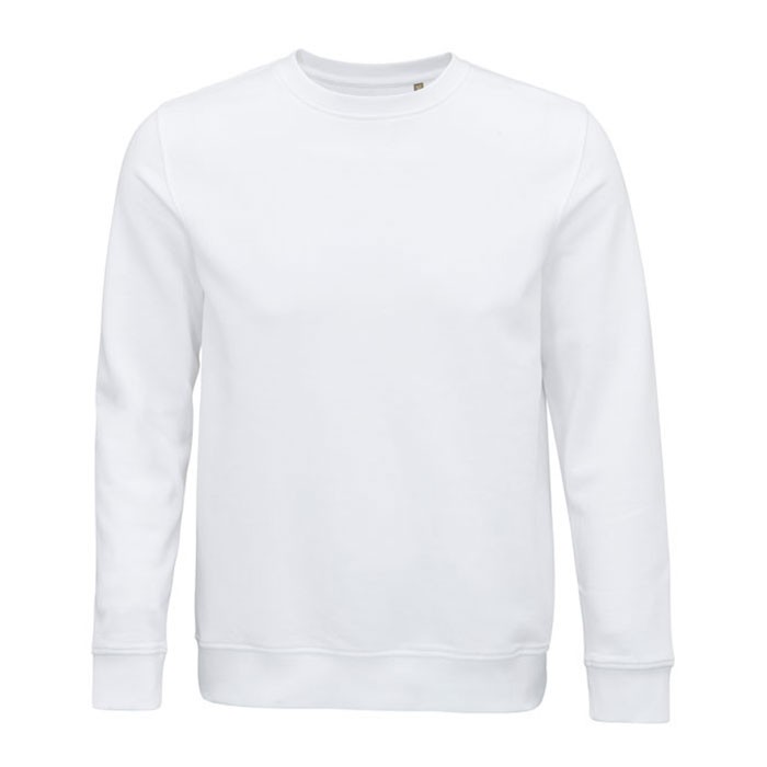Sudadera con logo sostenible 280 g/m2 color blanco
