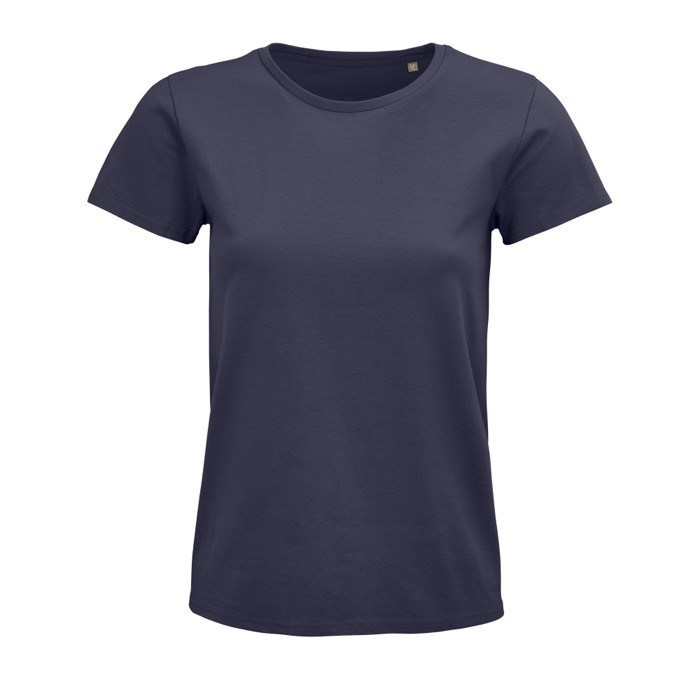 Camiseta mujer algodón orgánico 175 g/m2 color titanio