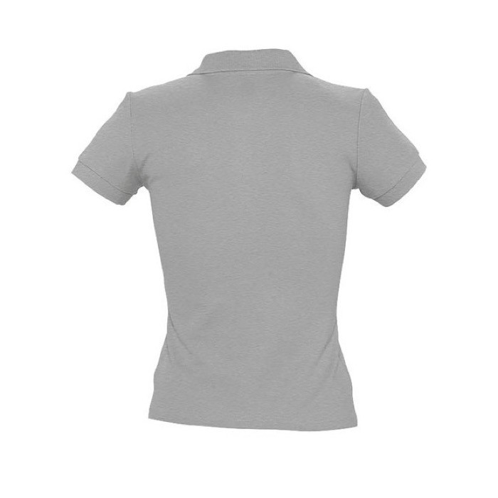 Polo para mujer de alta calidad 210 g/m2 color gris con logo