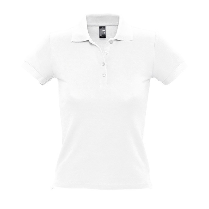 Polo para mujer de alta calidad 210 g/m2 color blanco