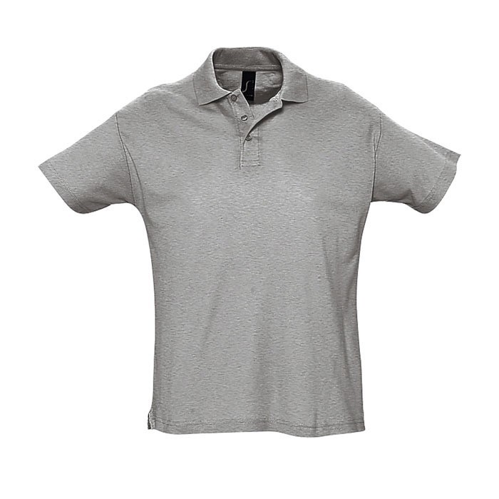 Polos personalizables algodón 170 g/m2 color gris Polos personalizables algodón 170 g/m2 color gris