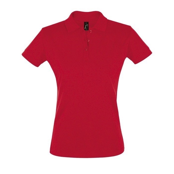 Polo para mujer corporativo 180 g/m2 color rojo