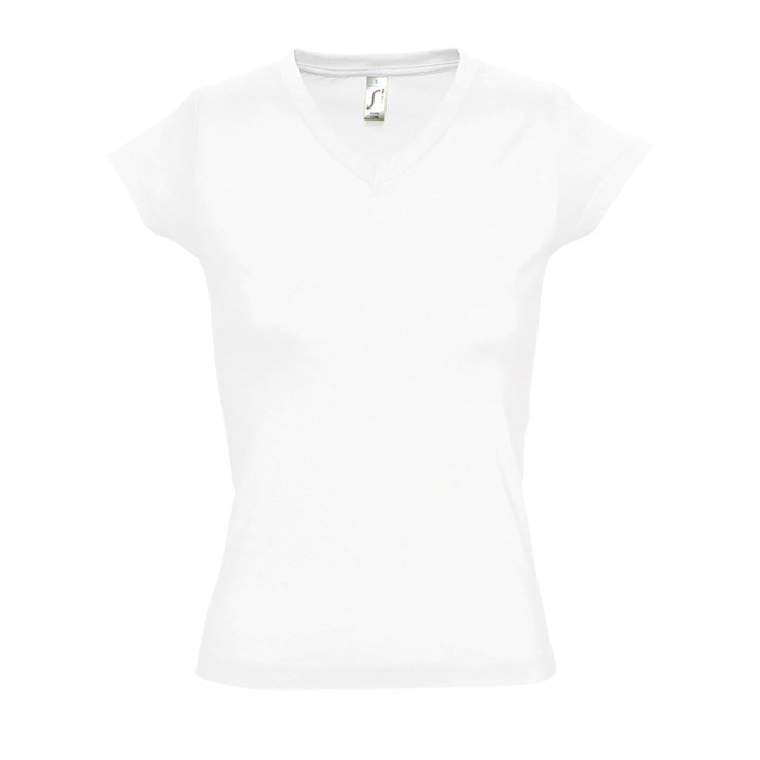Camisetas para mujer en algodón 150 g/m2 color blanco