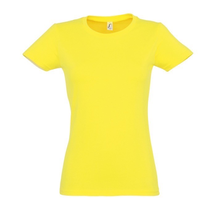 Camiseta mujer personalizable 190 g/m2 color amarillo