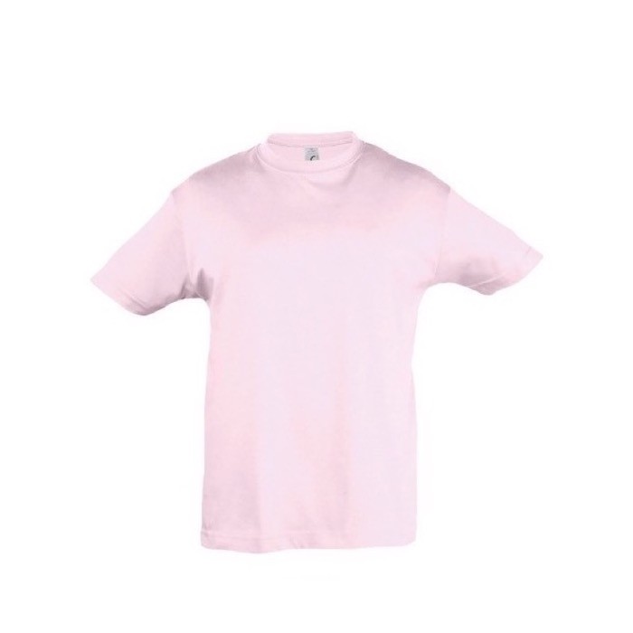 Camiseta para niños personalizable 150 g/m2 color rosa claro Camiseta para niños personalizable 150 g/m2 color rosa claro