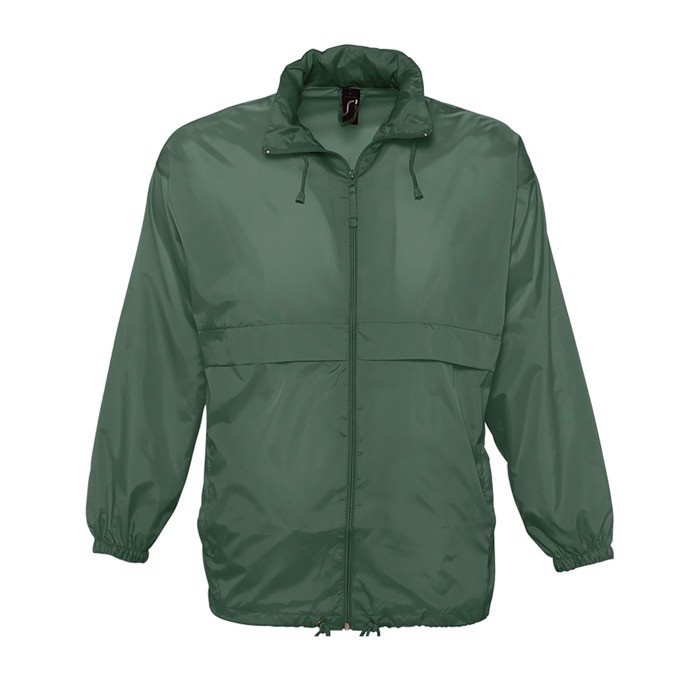 Chaqueta cortavientos personalizada 210 g/m2 color verde oscuro Chaqueta cortavientos personalizada 210 g/m2 color verde oscuro
